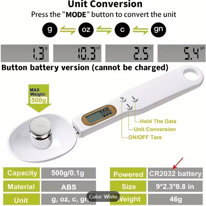 Digital Measuring Spoon Scale – Precision in Every Scoop