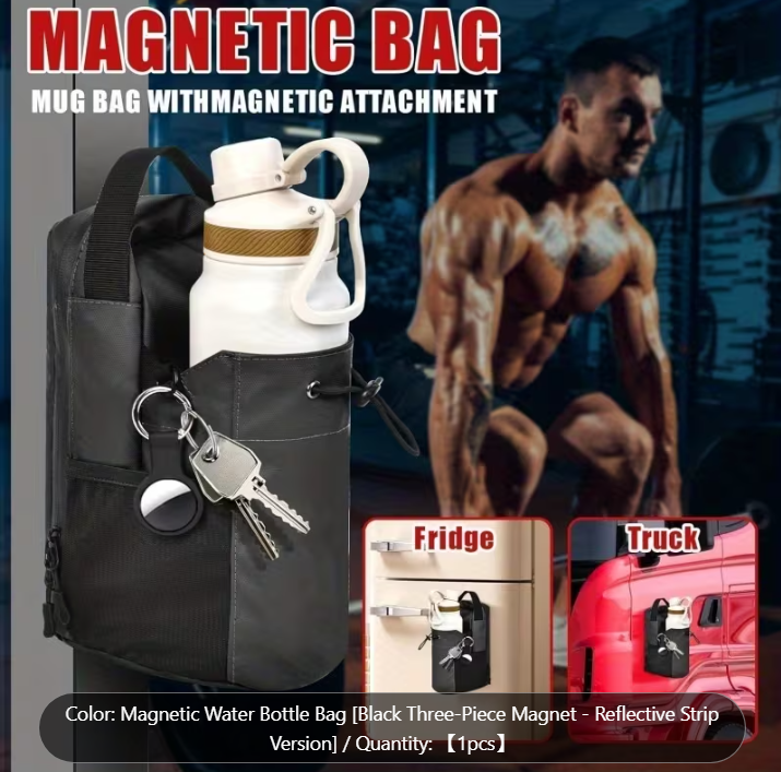 Magnetic Fitness Gym Bag – Strong, Spacious & Built for Performance