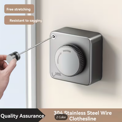 Retractable Clothes Drying Rope – Space-Saving, Strong & Discreet