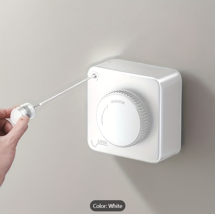 Retractable Clothes Drying Rope – Space-Saving, Strong & Discreet